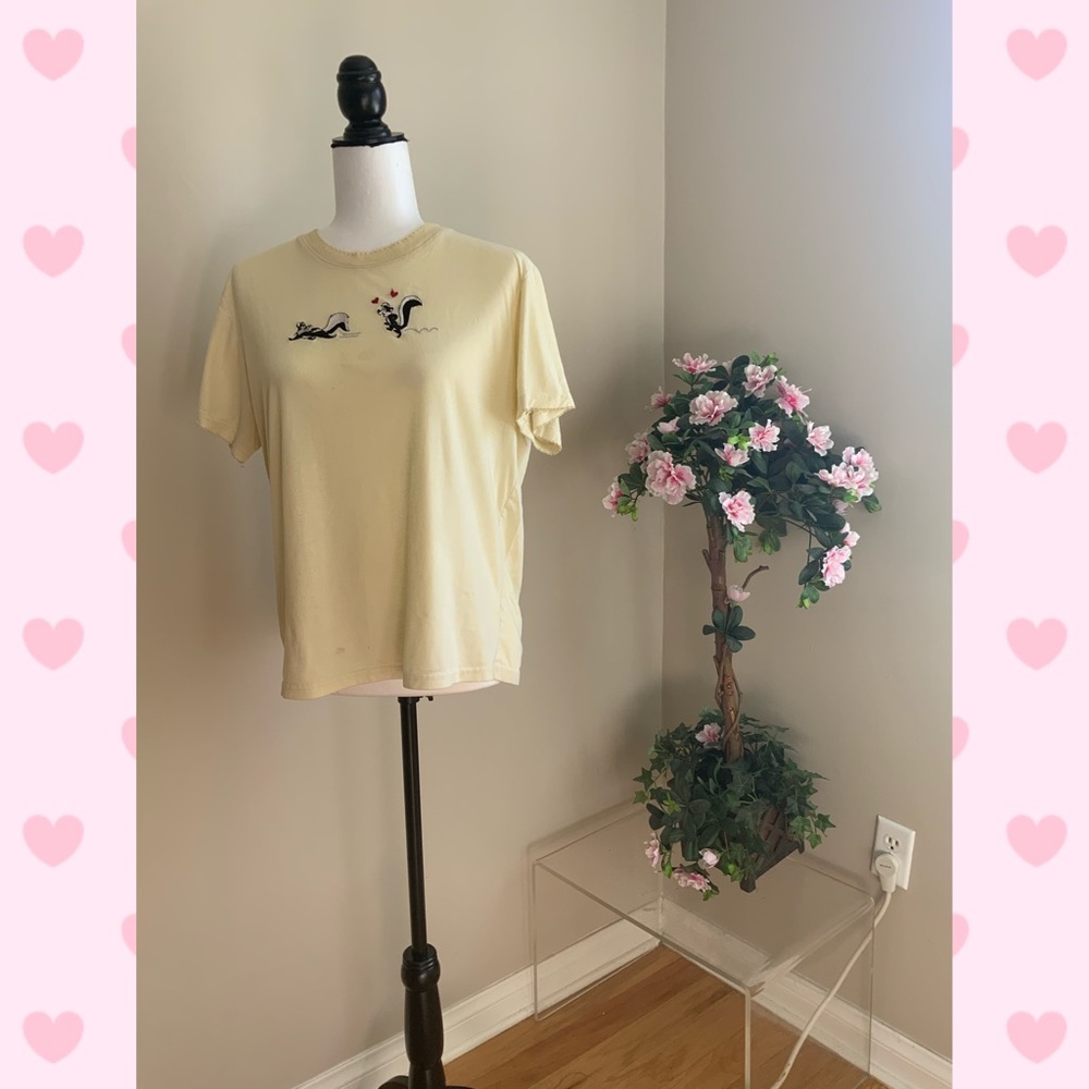 Looney Tunes Pepe Le Pew Yellow Shirt